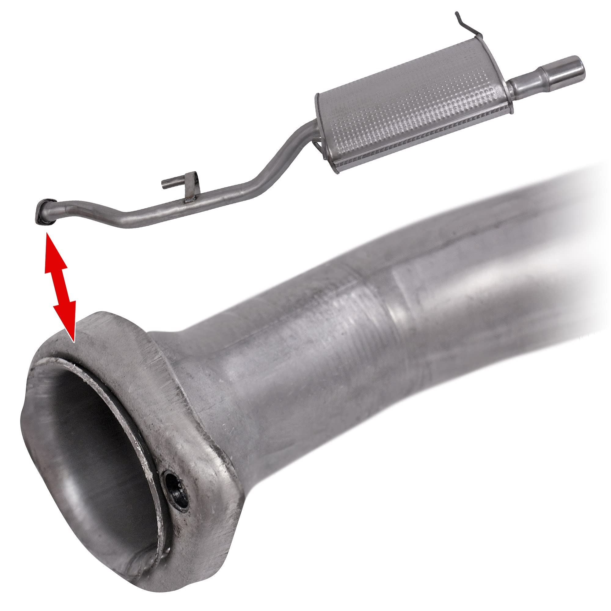 ATEC Germany 1x Silencieux arrière | Compatible avec: BMW 3 Compact