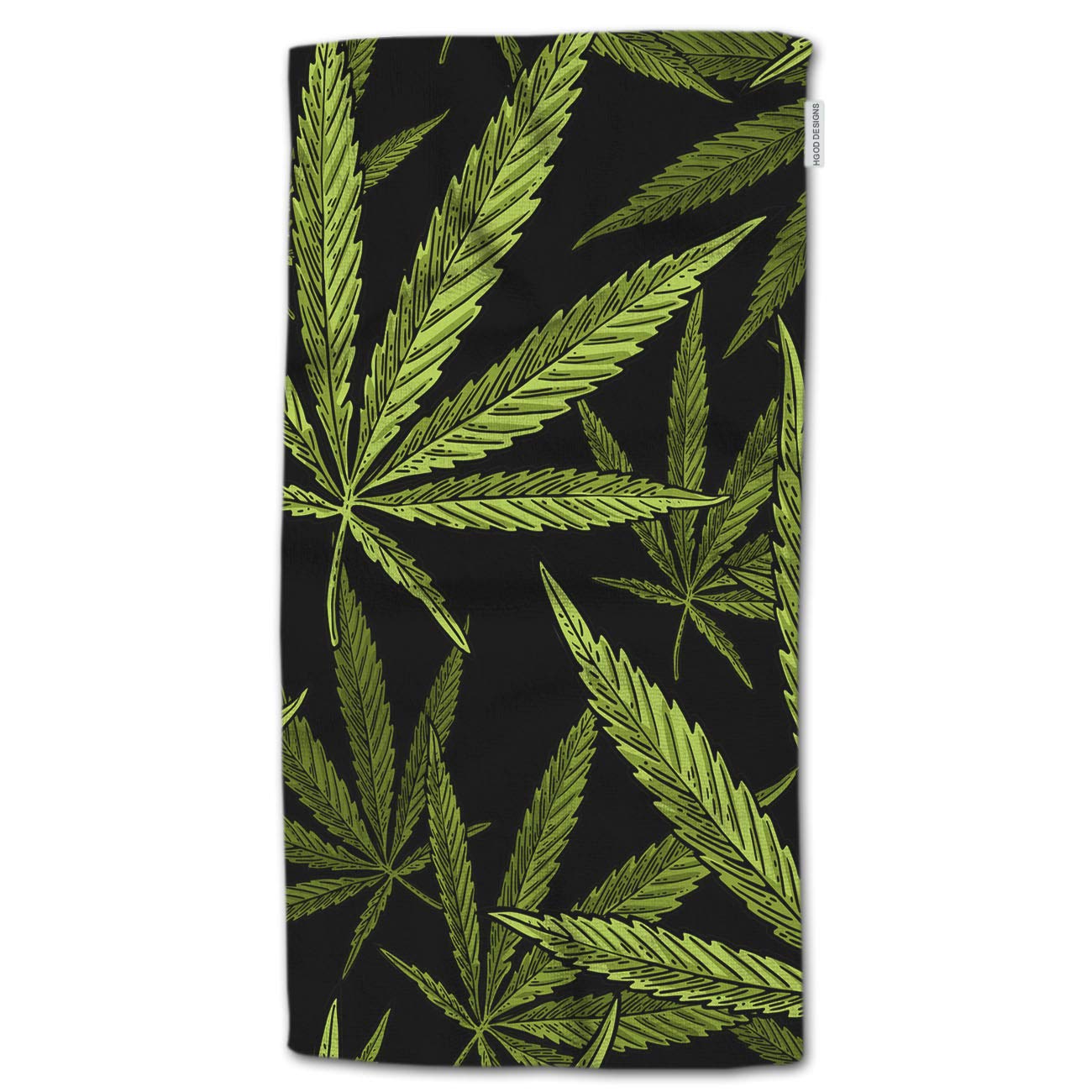 HGOD DESIGNS Hand Towel Cannabis?Vintage Green Marijuana Leaf Design Hand Towel Best for Bathroom Kitchen Bath and Hand Towels 30
