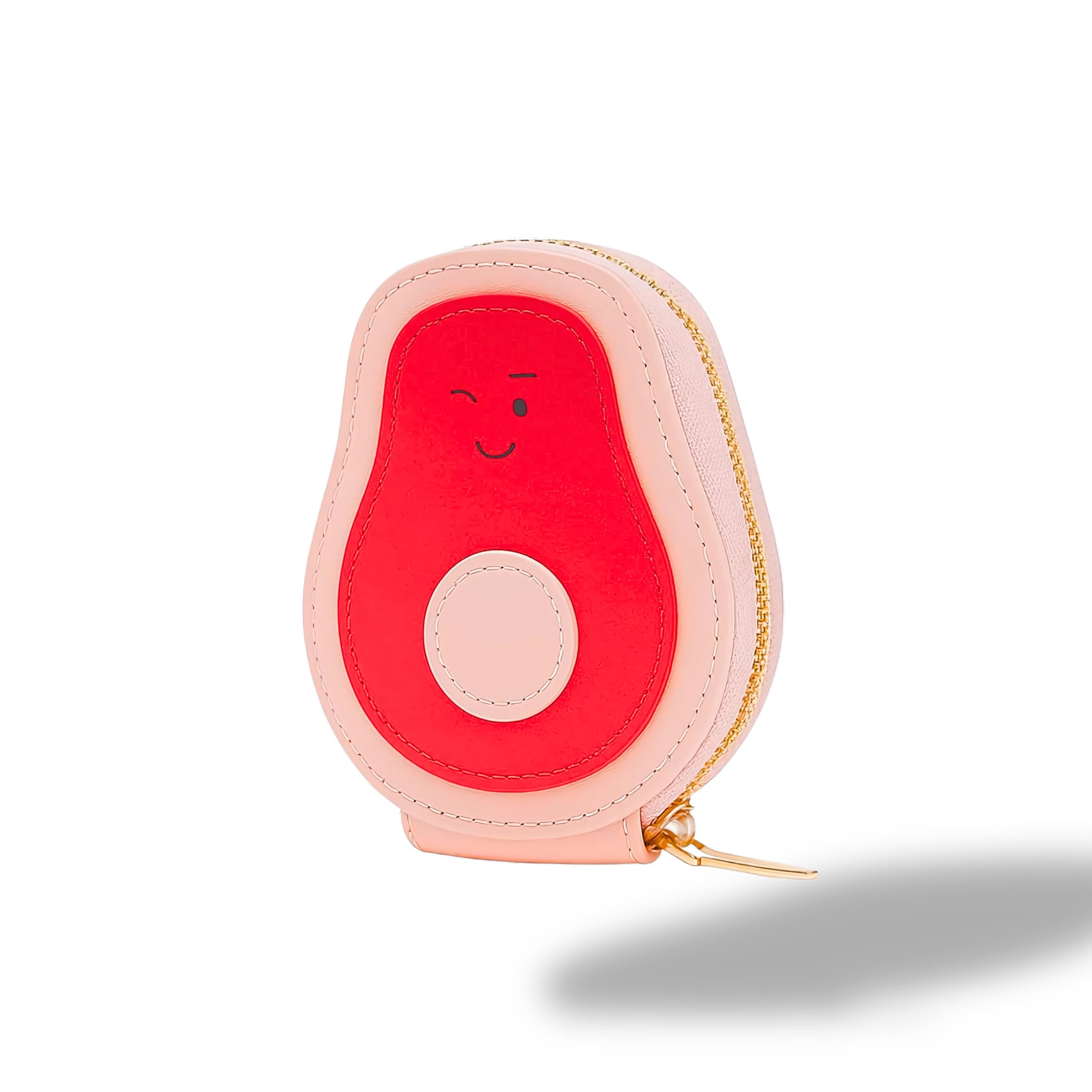 Avocado-Shaped Mini Wallet for Women with Multiple Card Slots Compact Card Holder with 11 Compartments Small Wallet Coin Purse with Zip for Gift-image-32