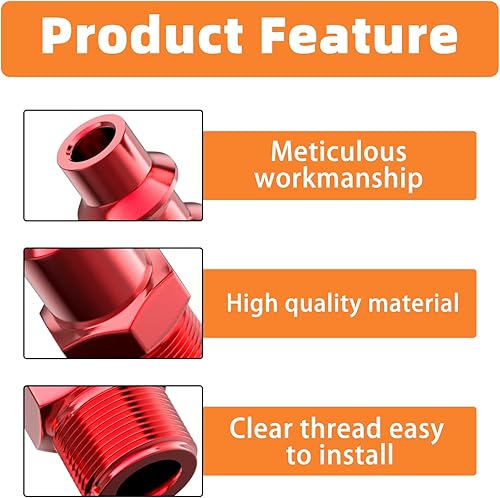 Vista 81 de GASHER 10PCS 1/2-Inch NPT hembra Industrial Air Tool Fitting, 1/2 pulgada de alto flujo neumáticos presión máxima de trabajo 300PSI