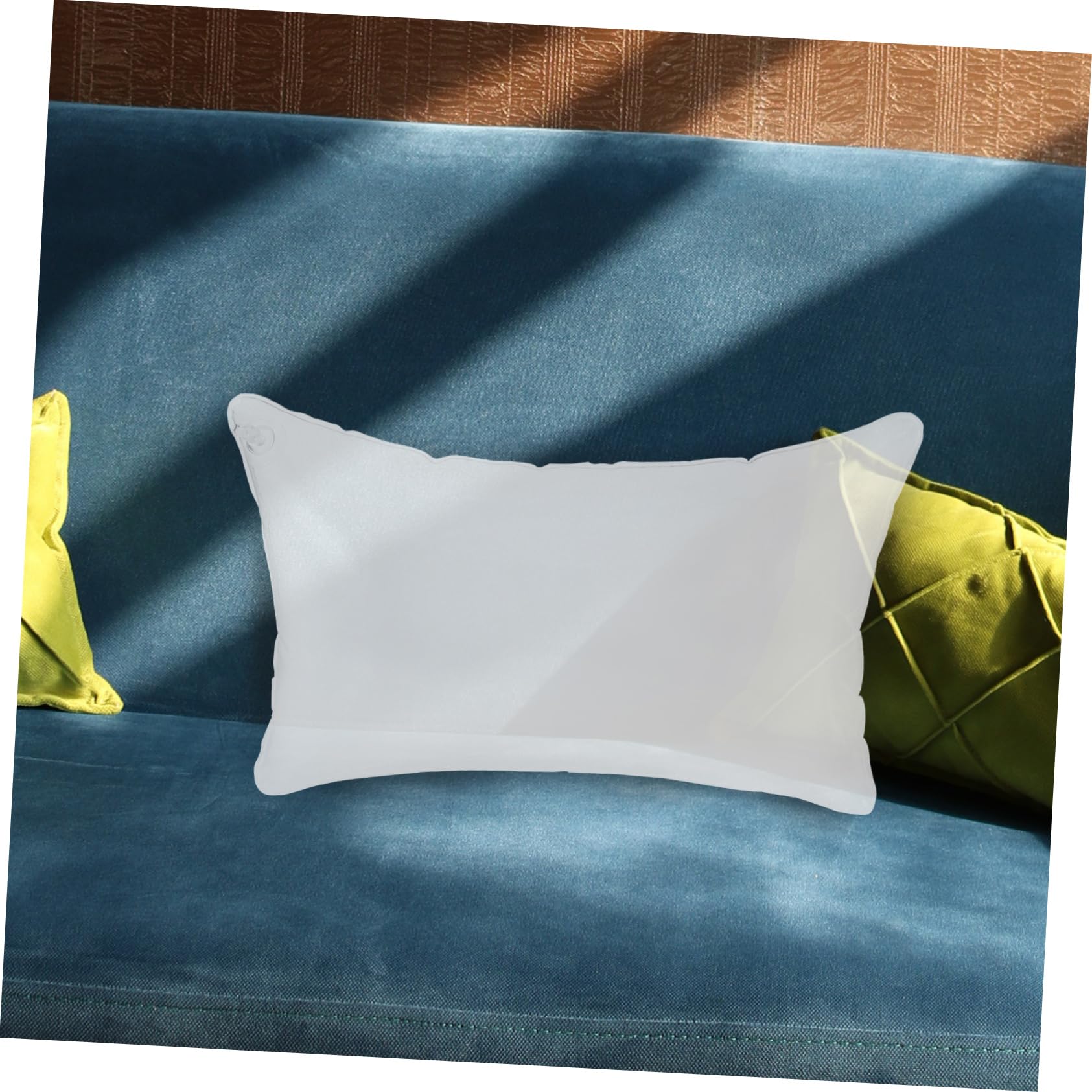 Zerodeko 4 Pièces Oreiller Long Gonflable Équipement De Camping Canapé Oreiller De Camping Coussin Gonflable Coussins Gonflables D'extérieur Coussin Transparent Coussin De Camping PVC