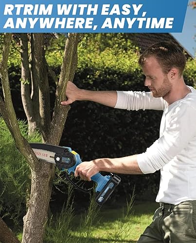 Miniatura 7 de Saker Mini motosierra | Motosierras de 6 pulgadas [2025 actualizadas] | Mini motosierra eléctrica inalámbrica | Pequeñas motosierras portátiles de