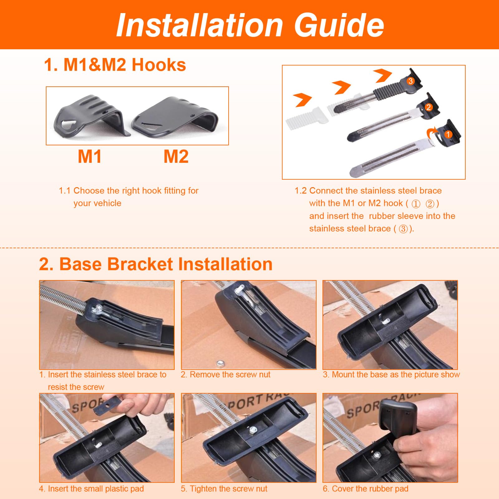 Universal Car Roof Rack Cross Bars w/Anti-Theft Lock,Heavy-Duty Aluminum Alloy Roof Rail w/165LBS Capacity for Bike, Kayak,Cargo, Luggage Fits Vehicles with Rain Gutter Spacing 42.91in-44.88in (2PCS)