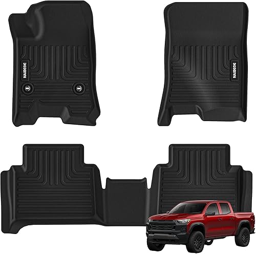 Naibeve Alfombrillas para Chevrolet Chevy ColoradoGMC Canyon 2023, 2024, 2025, ajuste personalizado para todo tipo de clima, tapetes de piso para