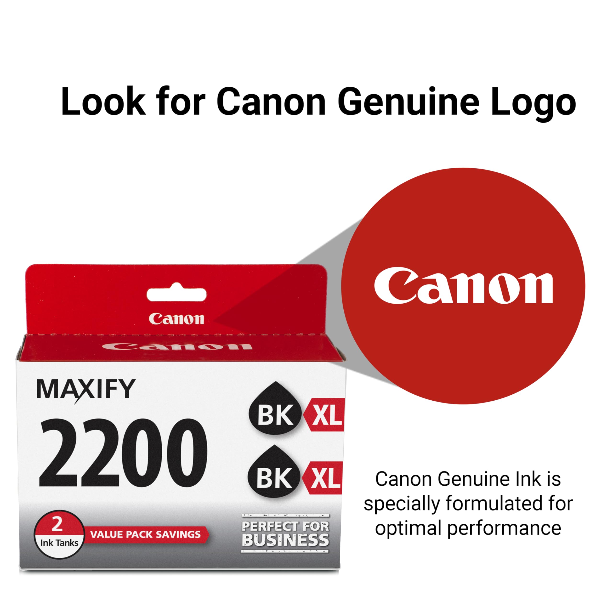Amazon.com: Canon PGI-2200XL Genuine Black Twin Pack, Compatible