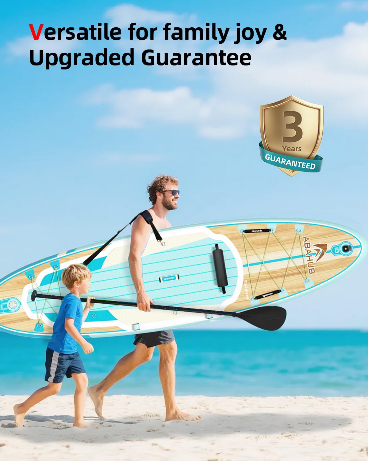 Abahub Tabla Paddle Surf Hinchable con Asiento Juego Tabla de Stand Up Paddle, Sup Board con Remo de Aluminio Ajustable, Asiento de Kayak, para Kayak, Sup, Pesca,Yoga 320x78/84 x15cm