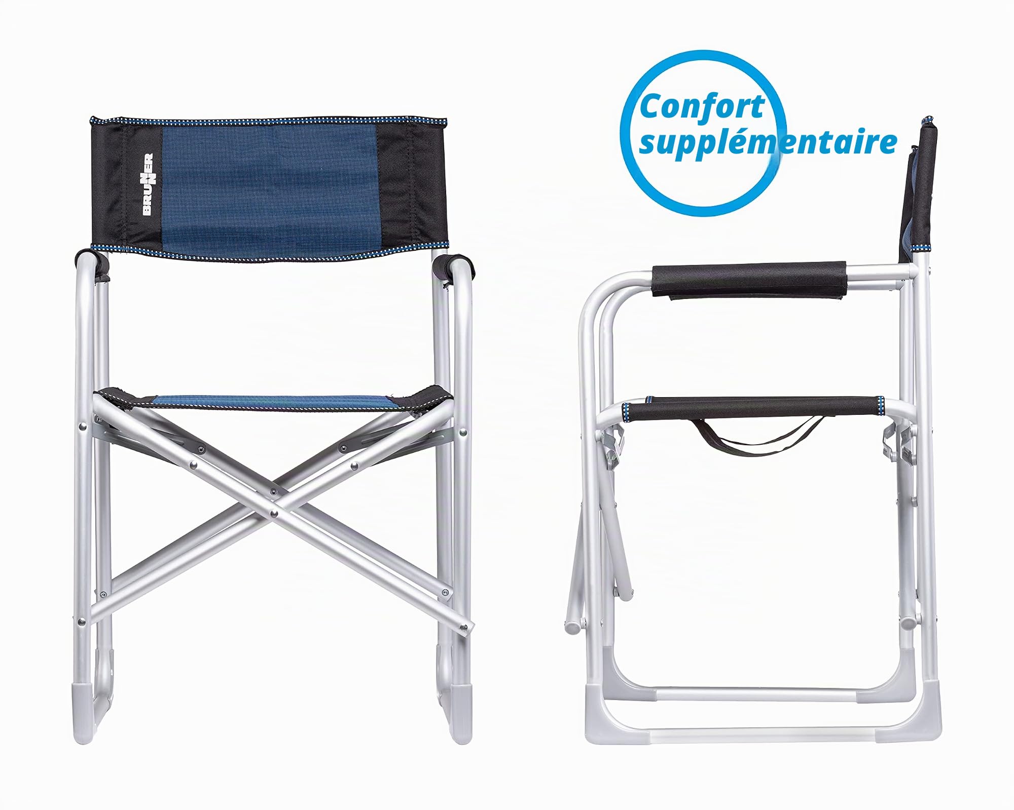 Brunner Chaise Directeur de Film Captain 0 Noir/Bleu