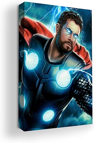 Miniatura 32 de MAVIS PRINT Dead Poool - Decoración de pared Marval de 12 x 16 pulgadas, impresión HD y marco de madera, decoración moderna de pared para Annt