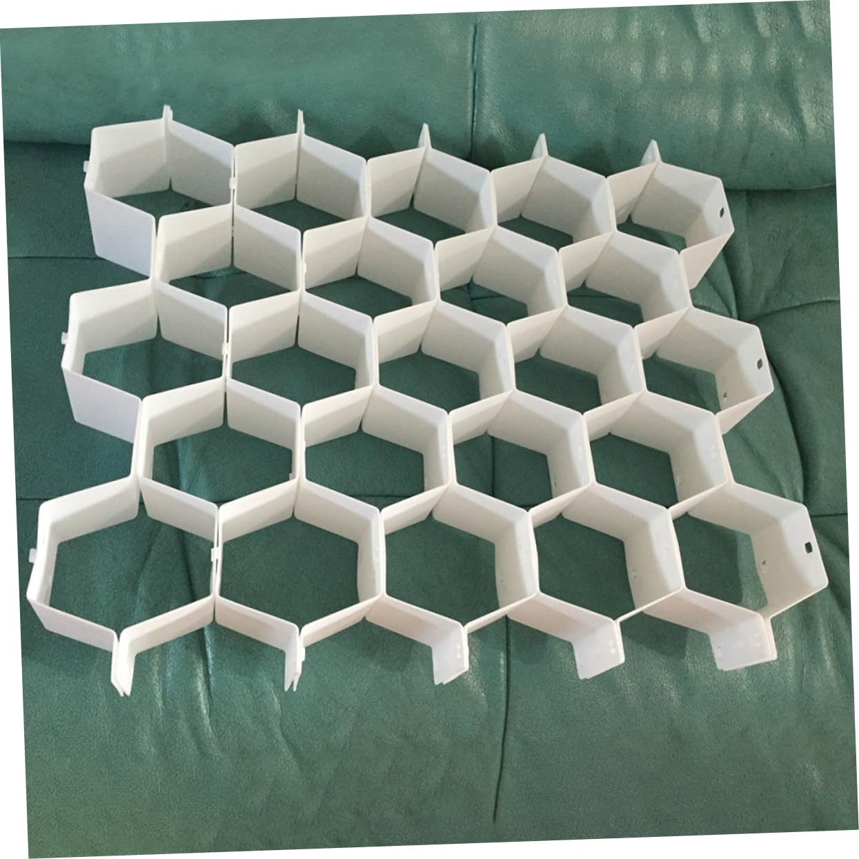 TOPBATHY Divisori per Cassetti a Nido D'ape in Plastica, Organizer per Cassetti Regolabile, Set da 4 Pezzi per Biancheria Intima, Calzini e Trucco, Salvaspazio per Armadio e Cassettiera