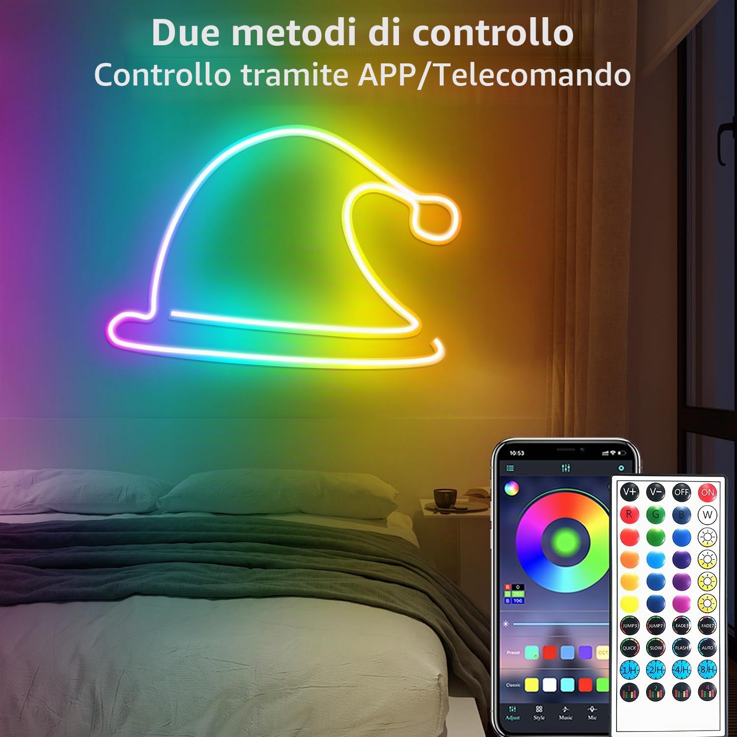 segrass Strisce LED RGB neon da 40 m, strisce flessibili DC 24 V, corde a LED con app/telecomando, possono essere utilizzate per camera da letto, camere e decorazioni esterne (2 rotoli da 20 m)