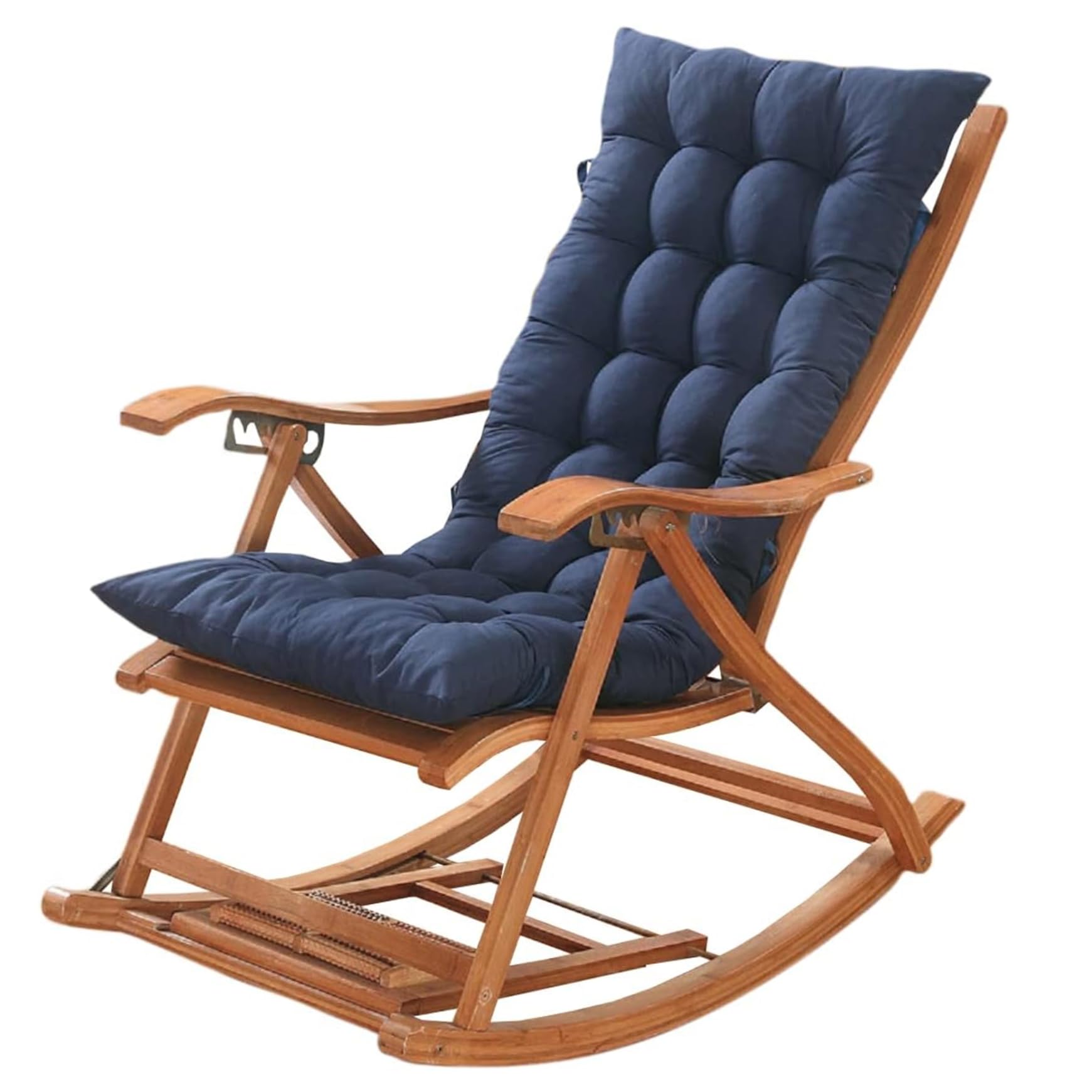 Coussin de chaise à bascule intérieur extérieur, dossier haut capitonné sangle 48x119cm