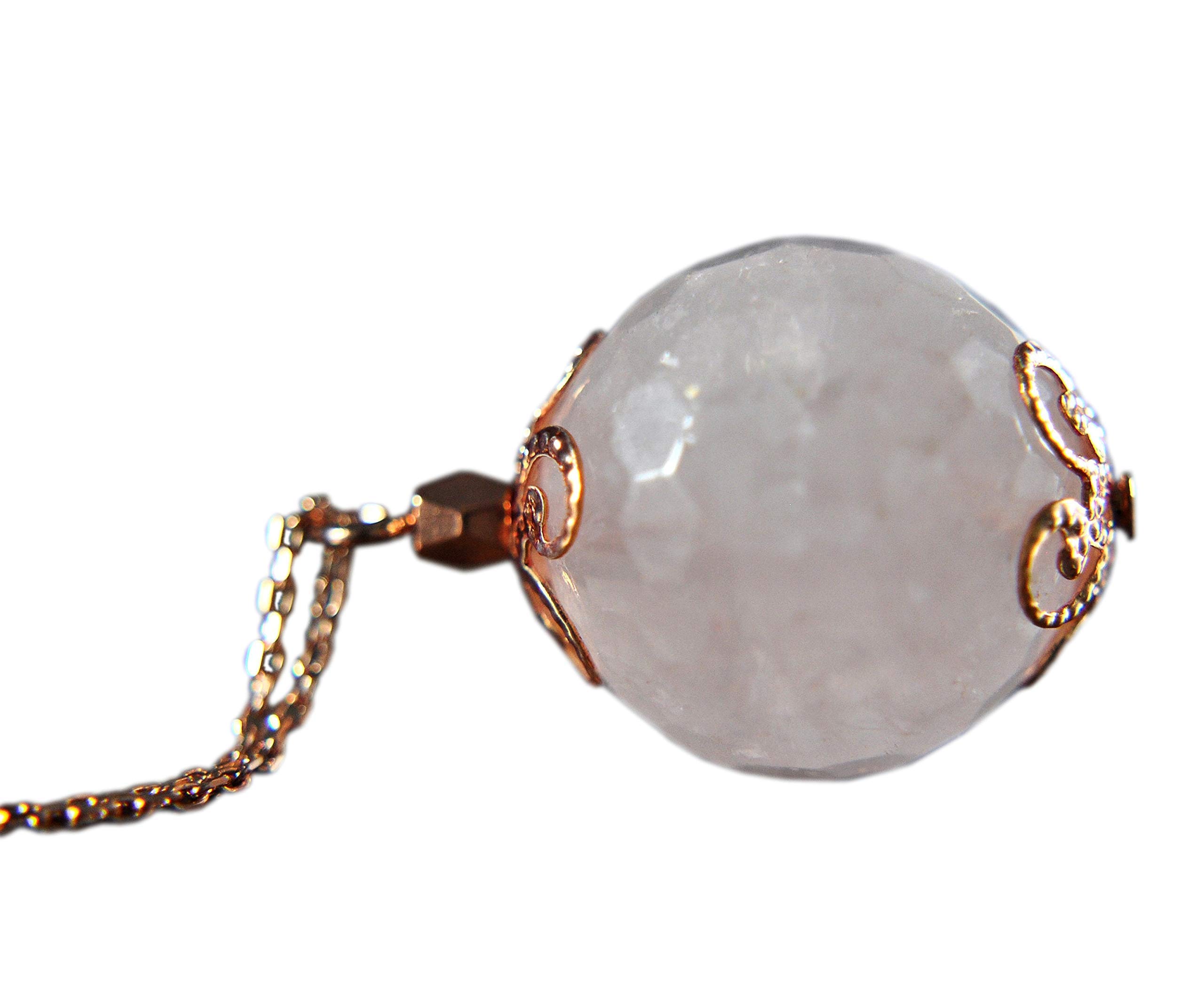 Bestseller - 925 Sterling Silber Edelstein-Kette mit Rosenquarz Roségold Personalisierte Geschenke