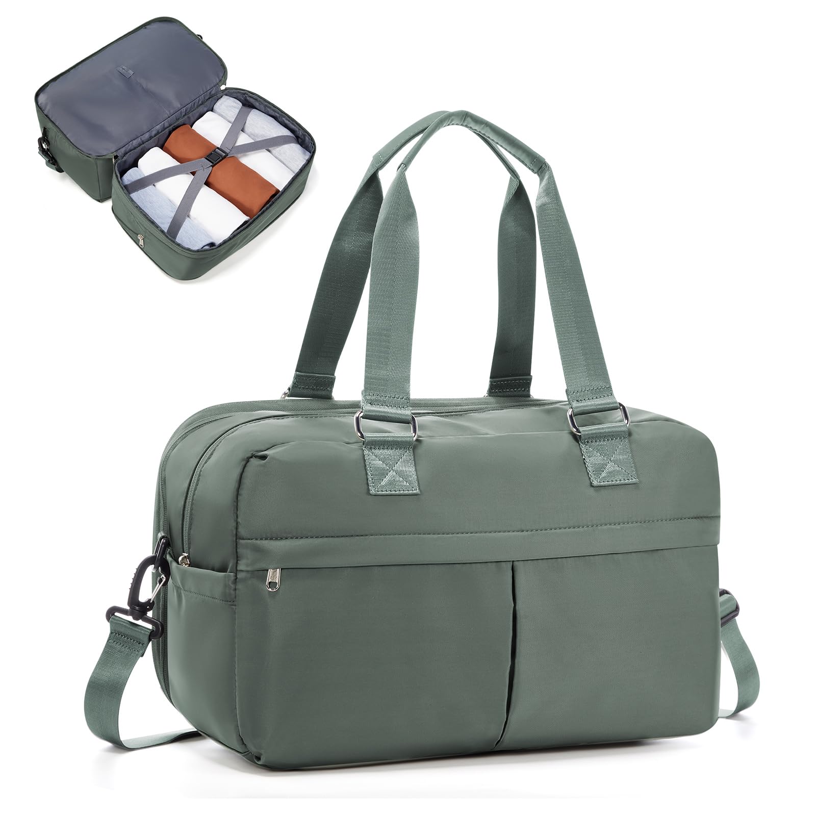 SEAFEW Reisetasche Damen Sporttasche Ryanair Handgepäck Tasche 40x30x20 Weekender Bag Schwimmtasche Wasserdicht Travel Bag Duffle Bag 40x20x25 Wickeltasche Trainingstasche Frauen für Reise Gym
