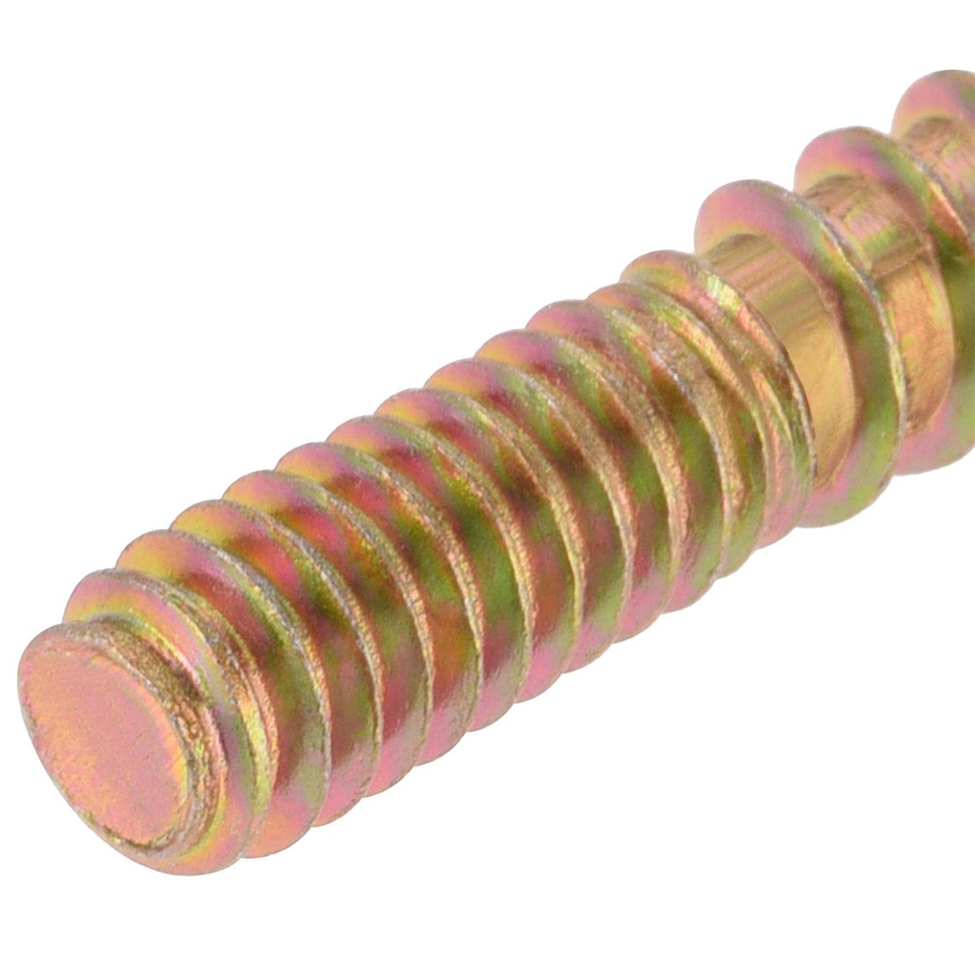 TA-VIGOR 10Pcs Hanger Bolts, 1/4-20"x1-1/4" Double Headed Bolts Self Tapping Screw, Double Ended Dowel Screws for Wood Joint Furniture - Image 4