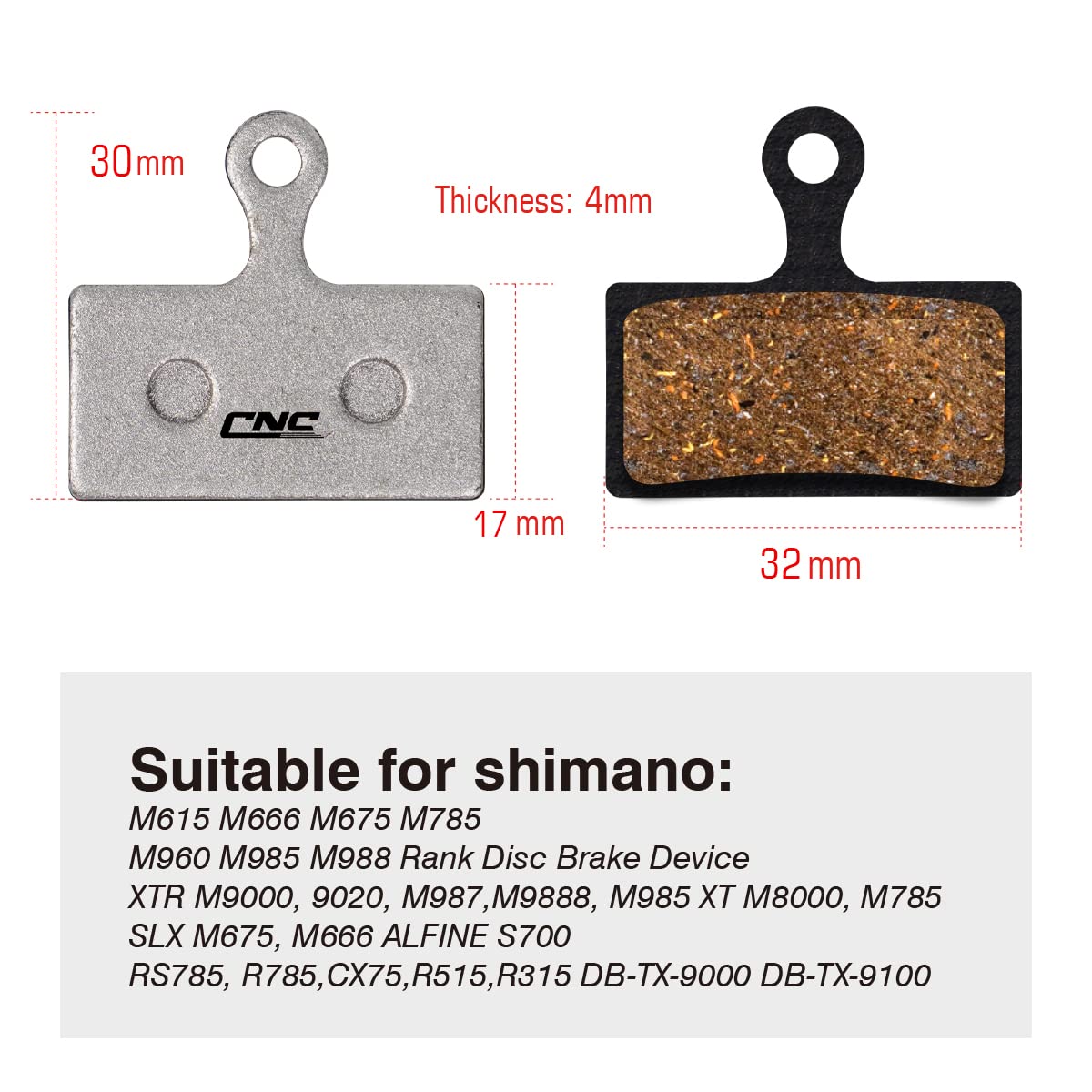 Coppia Di Freni Shimano XTR / XT / SLX Less - Foto 4