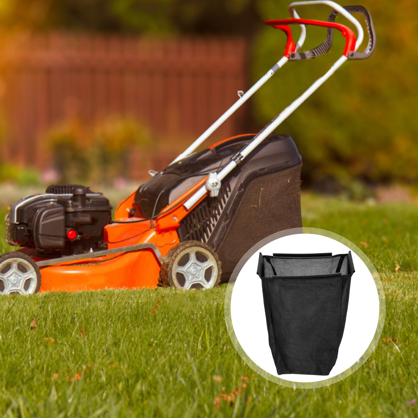 YARNOW Universeller Fangkorb für Rasenmäher aus Robustem Nylon Großer Grassack für Blätter und Gras Langlebig und Vielseitig zum Aufräumen im Garten und Hof