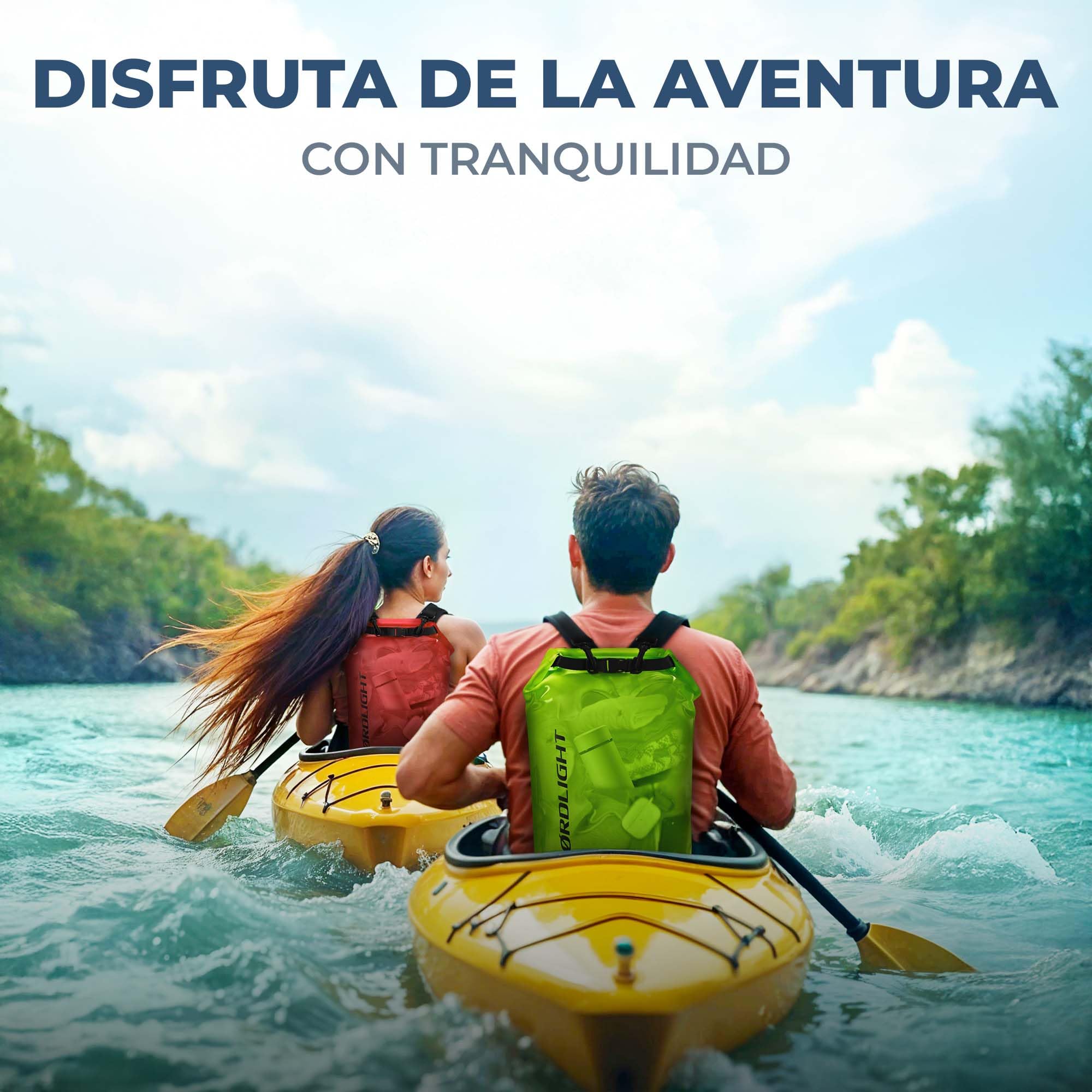 Nordlight Mochila Impermeable Roll Top 25L - Hybrid 25" | Bolsa Seca Con Compartimento Para Portátil De 15 Pulgadas, Bolsillos Exteriores E Interiores, Sistema De Transporte Acolchado — view 11