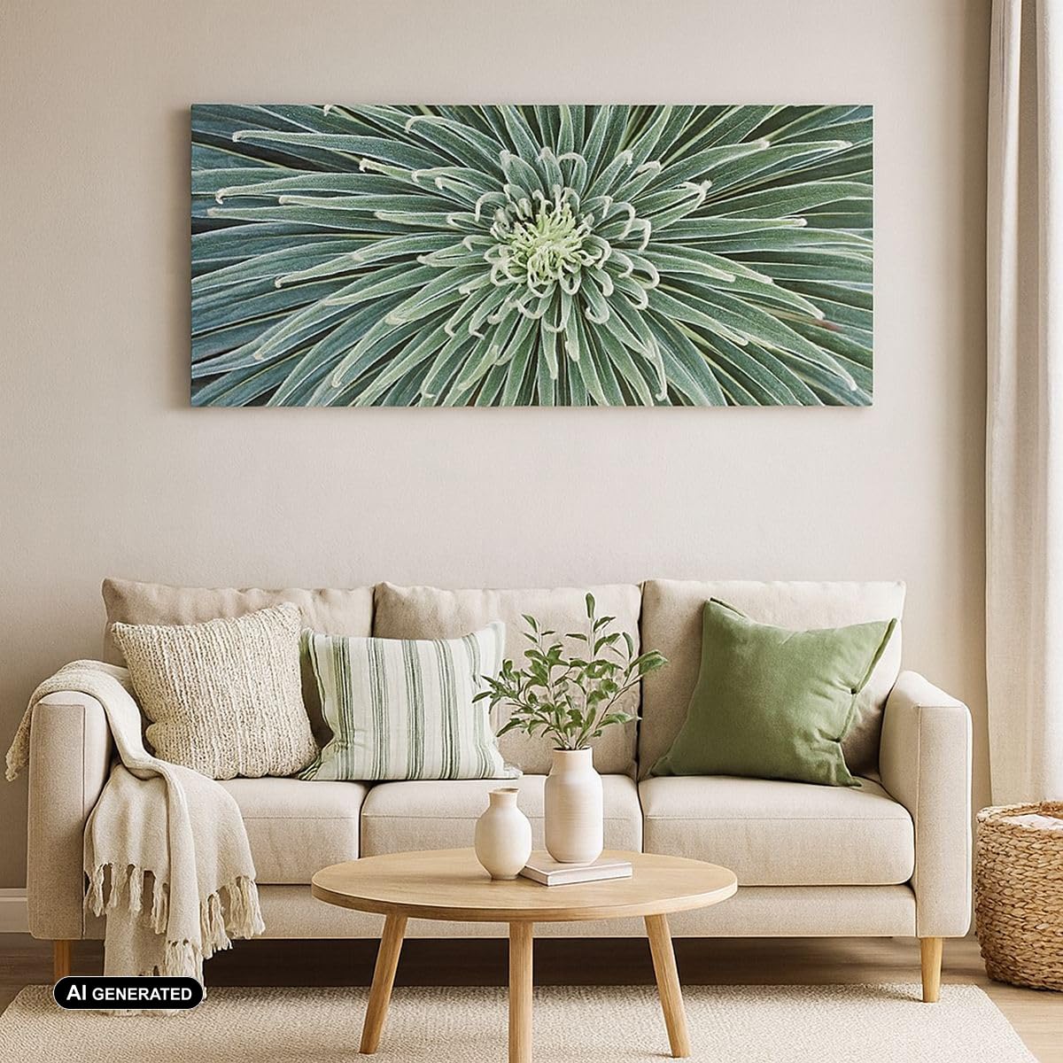 ARTTOR Cuadro Decorativo 100x40cm Moderno Panorámico Botánica Flores - 4905