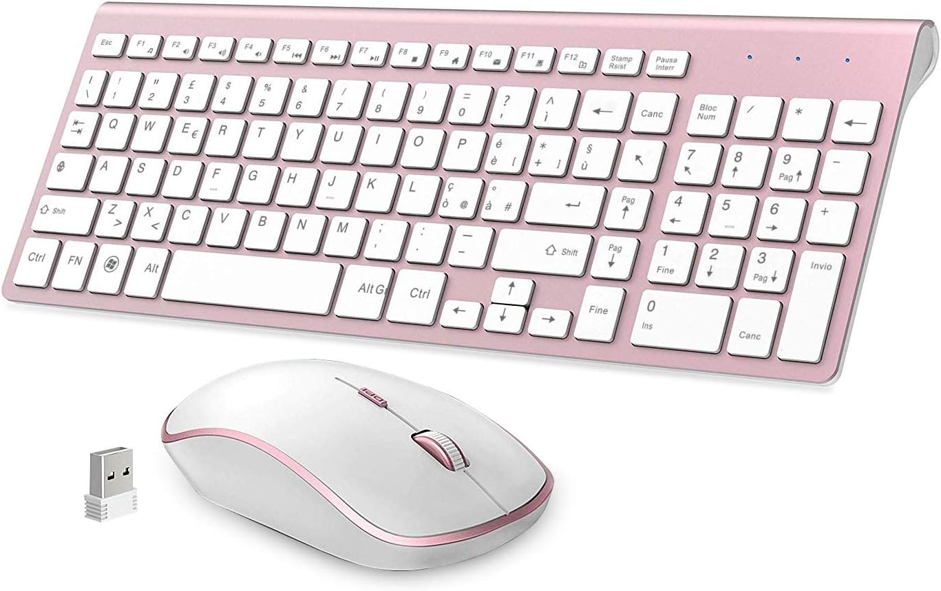 mouse cordless per desktop e tastiera