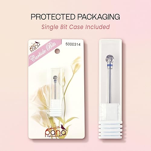 Miniatura 6 de PANA Premium - Broca de carburo de uñas para limpieza de cutículas de 332 pulgadas para profesionales, salón de uñas, recortadora de uñas, limpiador