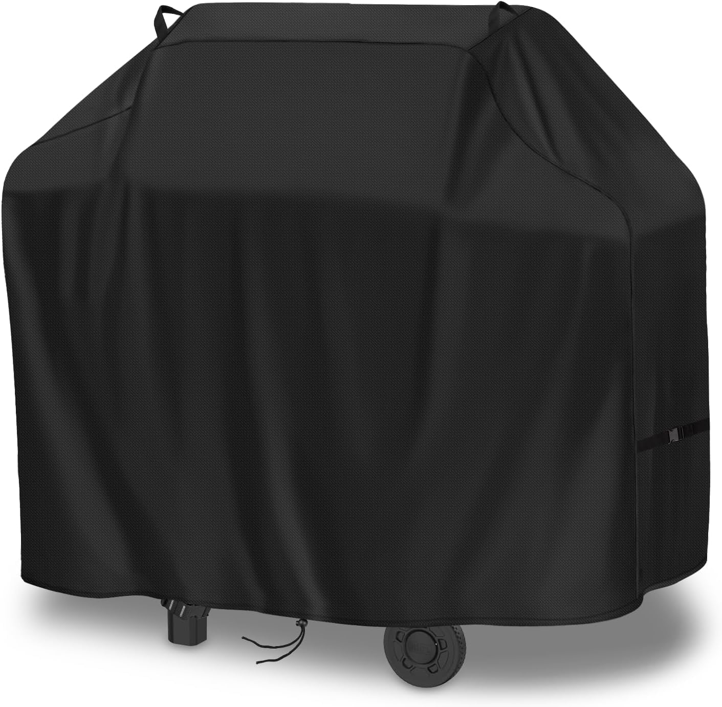 Heavy Du BBQ Grill pokrowiec 500D, wodoodporny i blaknący żywica, pasuje do grilla Char Broil, 152 x 71 x 112 cm, ochraniacz na zewnątrz z uchwytami, klamrami i otworem wentylacyjnym