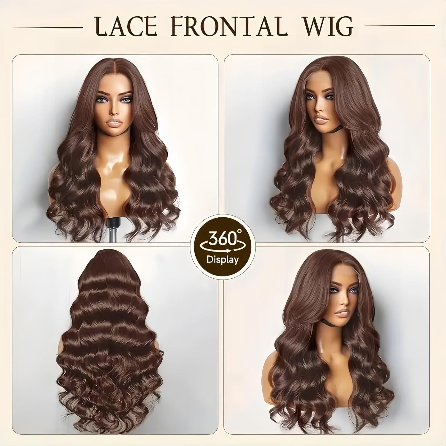 24 Inch Chocolate Brown Lace Front Wig Human Hair 200 Density 13x6 Body Wave Lace Front Wigs Human Hair Pre Plucked Brown Colored Hd Frontal Wigs Human Hair Wigs for Women