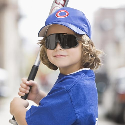 Miniatura 3 de X-TIGER Gafas de sol polarizadas para niños y niñas, lentes de sol de béisbol polarizadas para niños de 8 a 14 años, UV400, gafas de ciclismo y