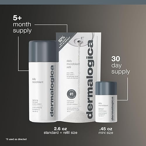 Miniatura 9 de Dermalogica Microfoliante diario - Exfoliante facial en polvo - Logra una piel más brillante y suave diariamente con enzima de papaya y ácido