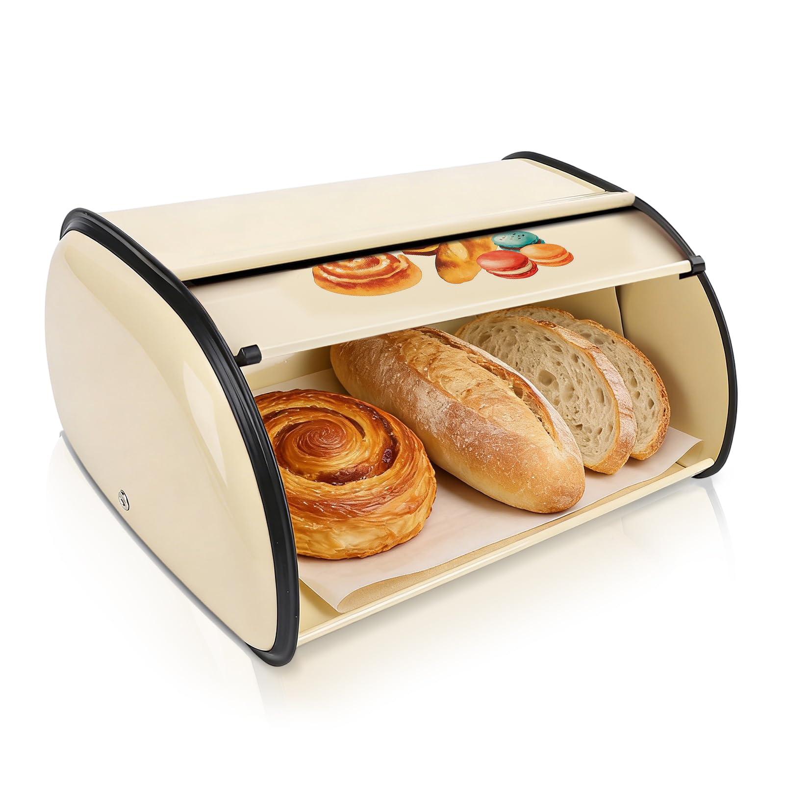 Amazon.com: Bread Box,Roll Top Bread Box Vintage Bread Container