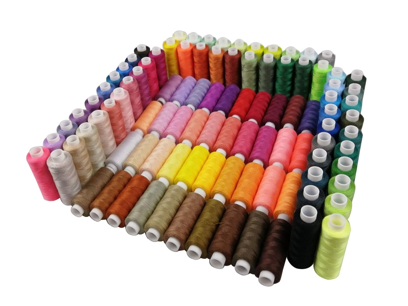 Uniwersalne nici do szycia, Zestaw nici do szycia 100 kolorów 40S/2 40WT nić poliestrowa do maszyn do szycia, maszyn hafciarskich,(12 Colors)