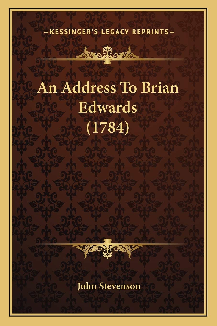 An Address To Brian Edwards (1784)