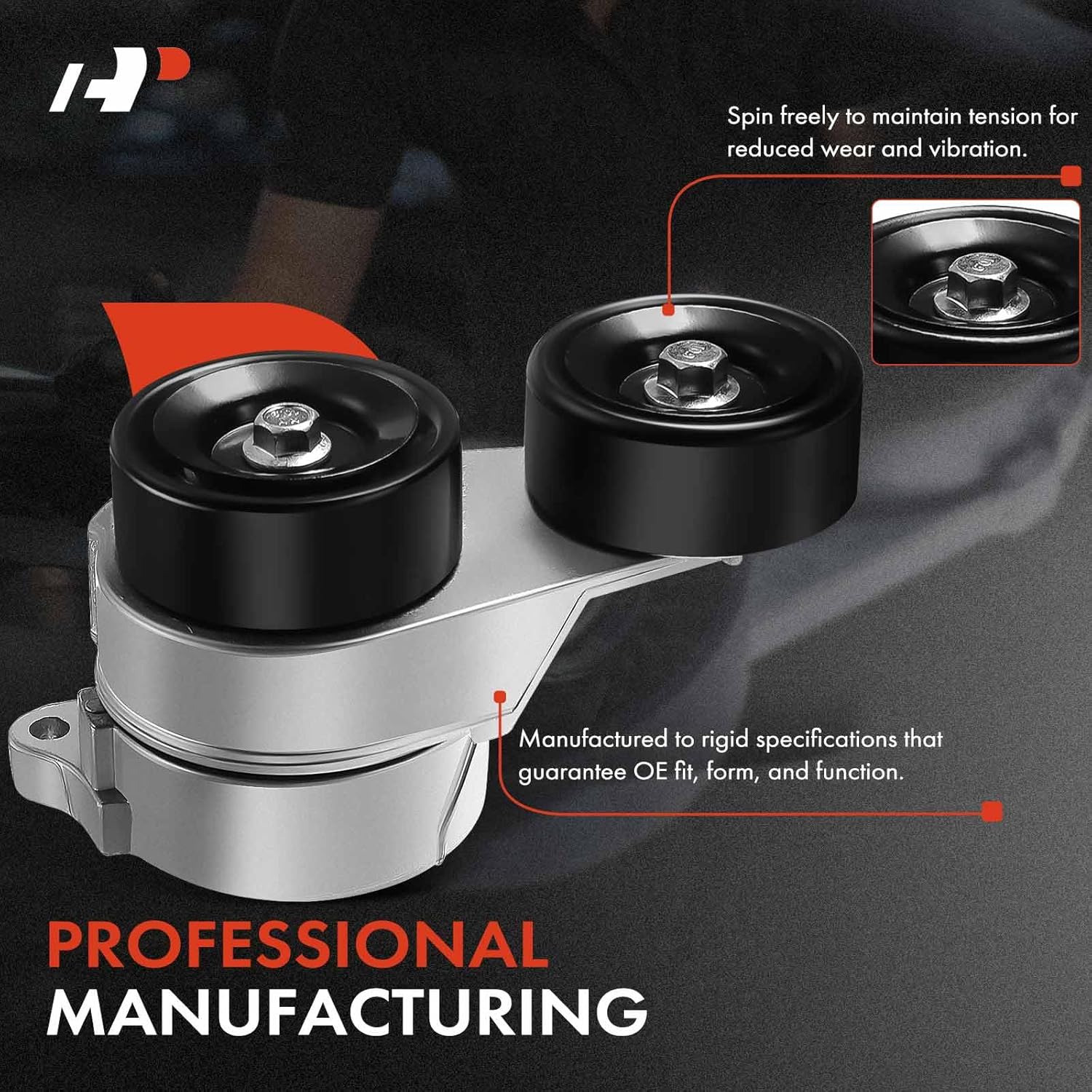 2004 Honda Crv Belt Tensioner Belt Tensioner Assembly With Pulley For Honda Accord, Odyssey, Pilot 3.5L - Direct Replacement 2009 Acura Tsx Idler Pulley - Foto 8