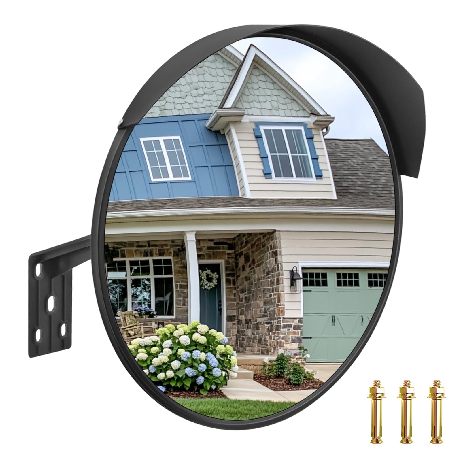 Miroir De Sécurité Convexe 31 Cm - Vue Grand Angle Pour Angles Morts | Pour Parking, Garage, Intérieur/extérieur