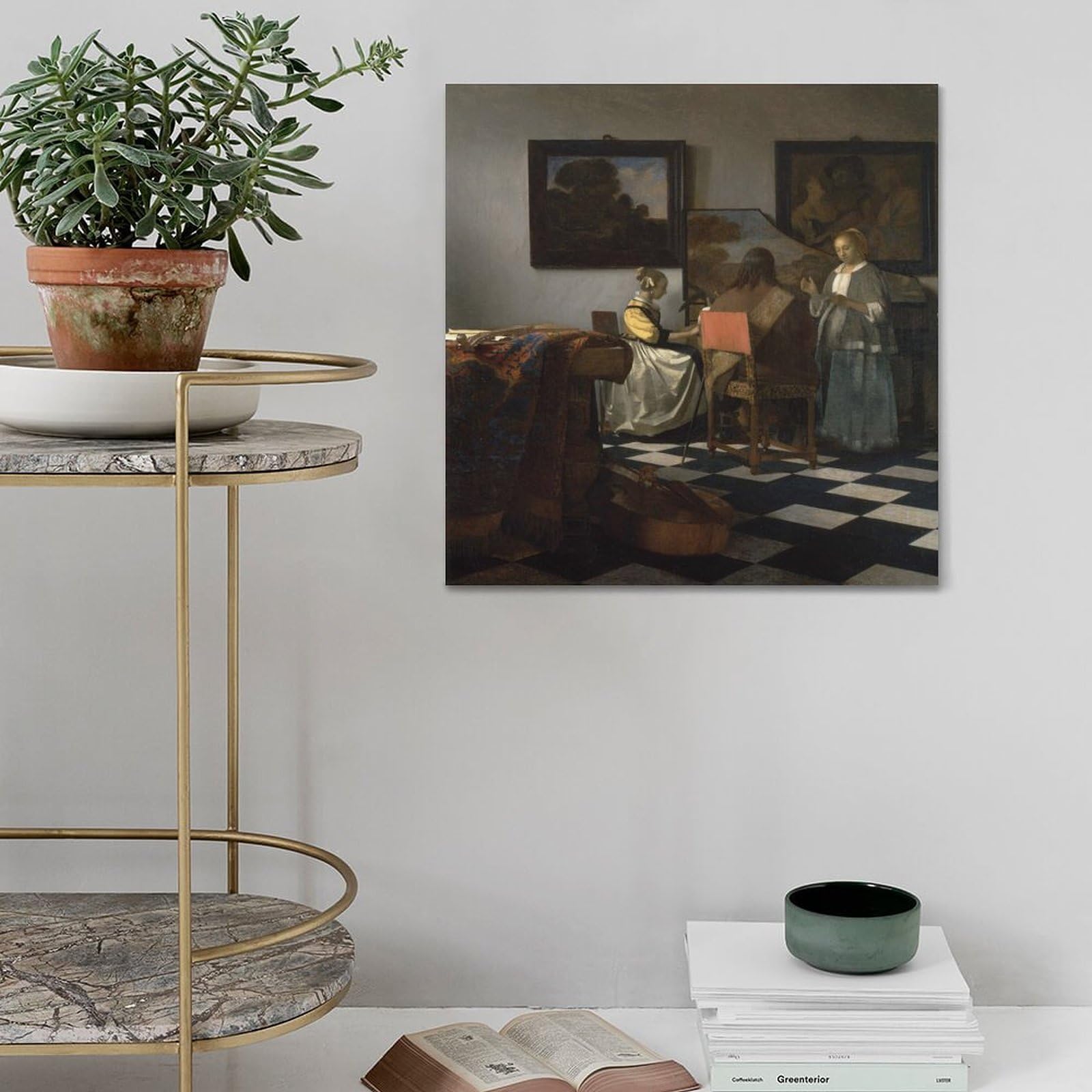 Johannes Vermeer - Poster del concerto 71 x 71 cm