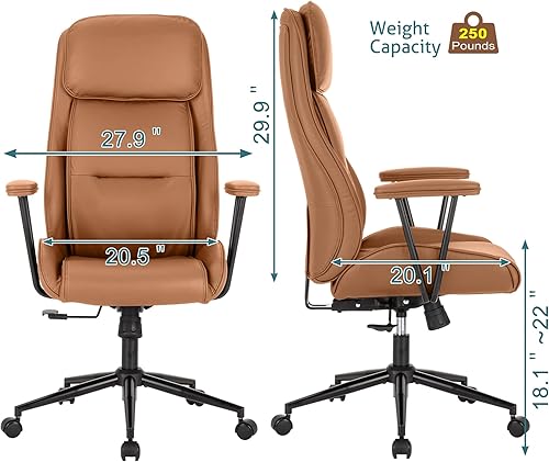 Miniatura 2 de Silla de escritorio de oficina con respaldo alto, silla de oficina ergonómica reclinable, moderna silla giratoria para computadora, sillas de sala