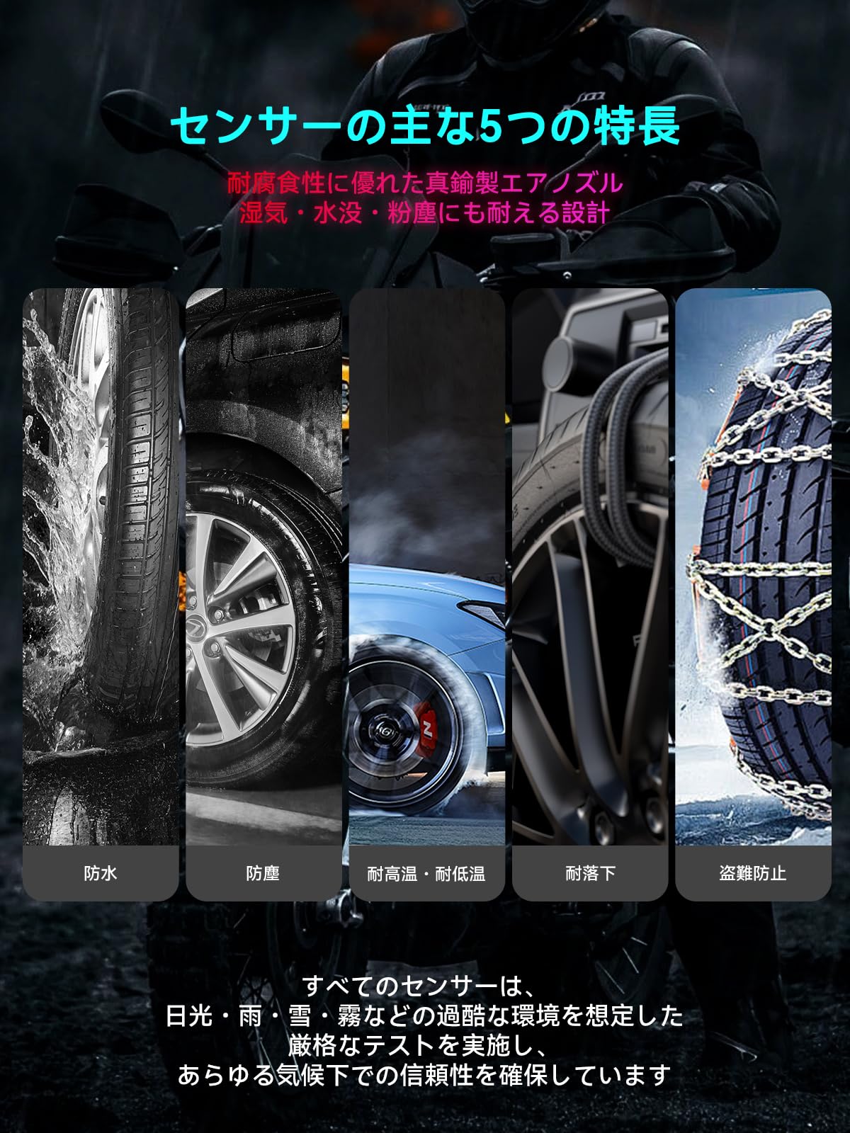 タイヤ空気圧センサー 空気圧 温度を監視 四輪車 バイク対応 iOS専用 Amazon | Spedal タイヤ空気圧センサー リアルタイムで空気圧・温度を