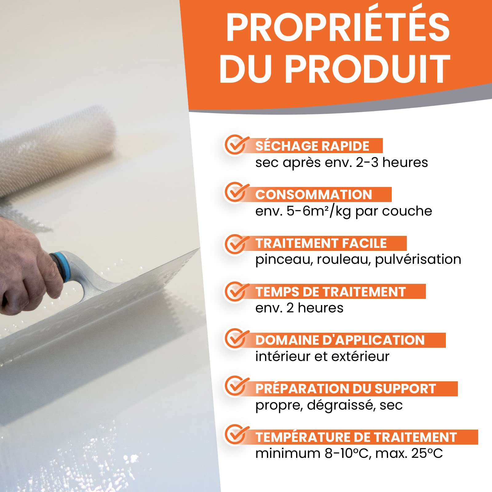 Apprêt PU bi-composant Blanc mat 10kg pour intérieur et extérieur I Couche de fond pour PRV, plastique, acier, béton, carrelage et piscines I Primaire d'accrochage pour la peinture polyuréthane 2C
