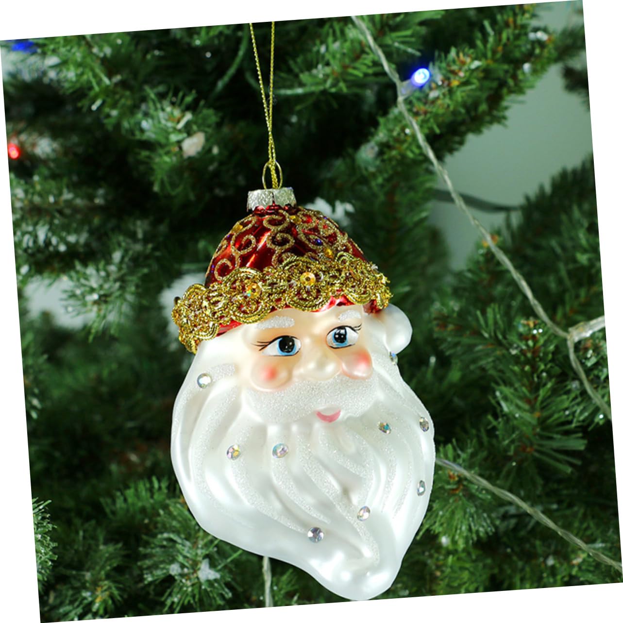 PRETYZOOM 6 Pz ornamenti di babbo natale addobbi per l'albero di natale ornamenti per la testa di babbo natale angeli natalizi angioletti natalizi decorazioni casa ciondolo a tema natalizio