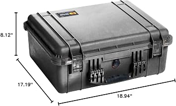 Pelican 1550 Case No Foam (Black)