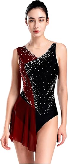 Combinaison Gymnastique Justaucorps Pailleté Femme Danse/gymnastique - Sans Manches - Dos Décolleté - Taille S à XXL - Polyester/élasthanne Combinaison Gymnastique Justaucorps Pailleté Femme Danse/gymnastique - Sans Manches - Dos Décolleté - Taille S à XXL - Polyester/élasthanne