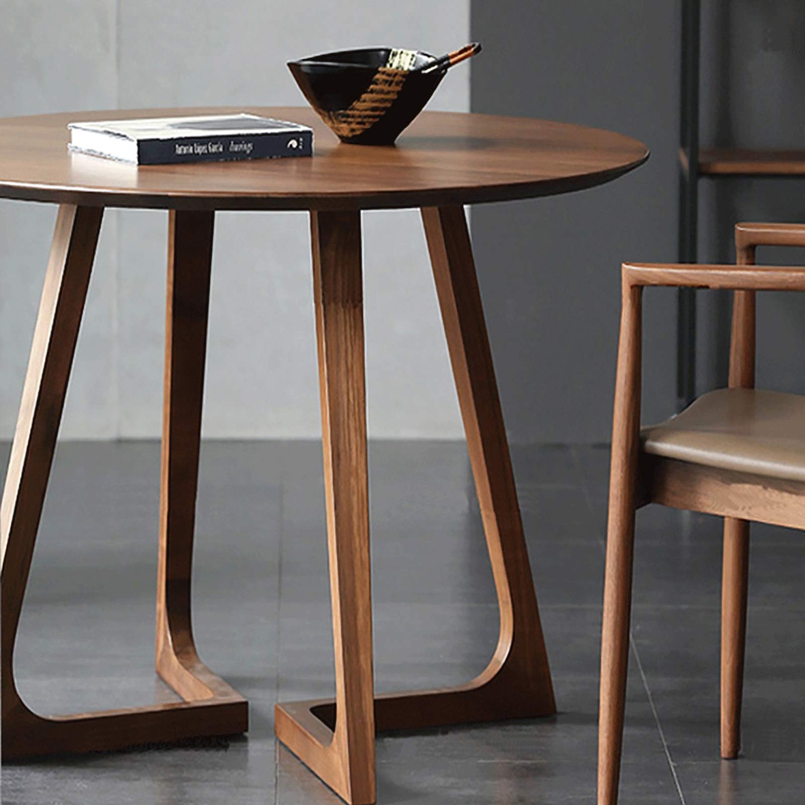 GArcan Couchtisch, Beistelltisch, Tee-Beistelltisch, Beistelltisch, Massivholz-Beistelltisch mit Holzbeinen, Couchtisch, runder Snack-Tisch, einfach zu montieren, Sofatisch, Kleiner Nachttisch, Bei