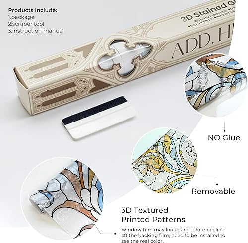 Miniatura 10 de Add.Heres Película de privacidad para vidrieras 3D, prisma eterno