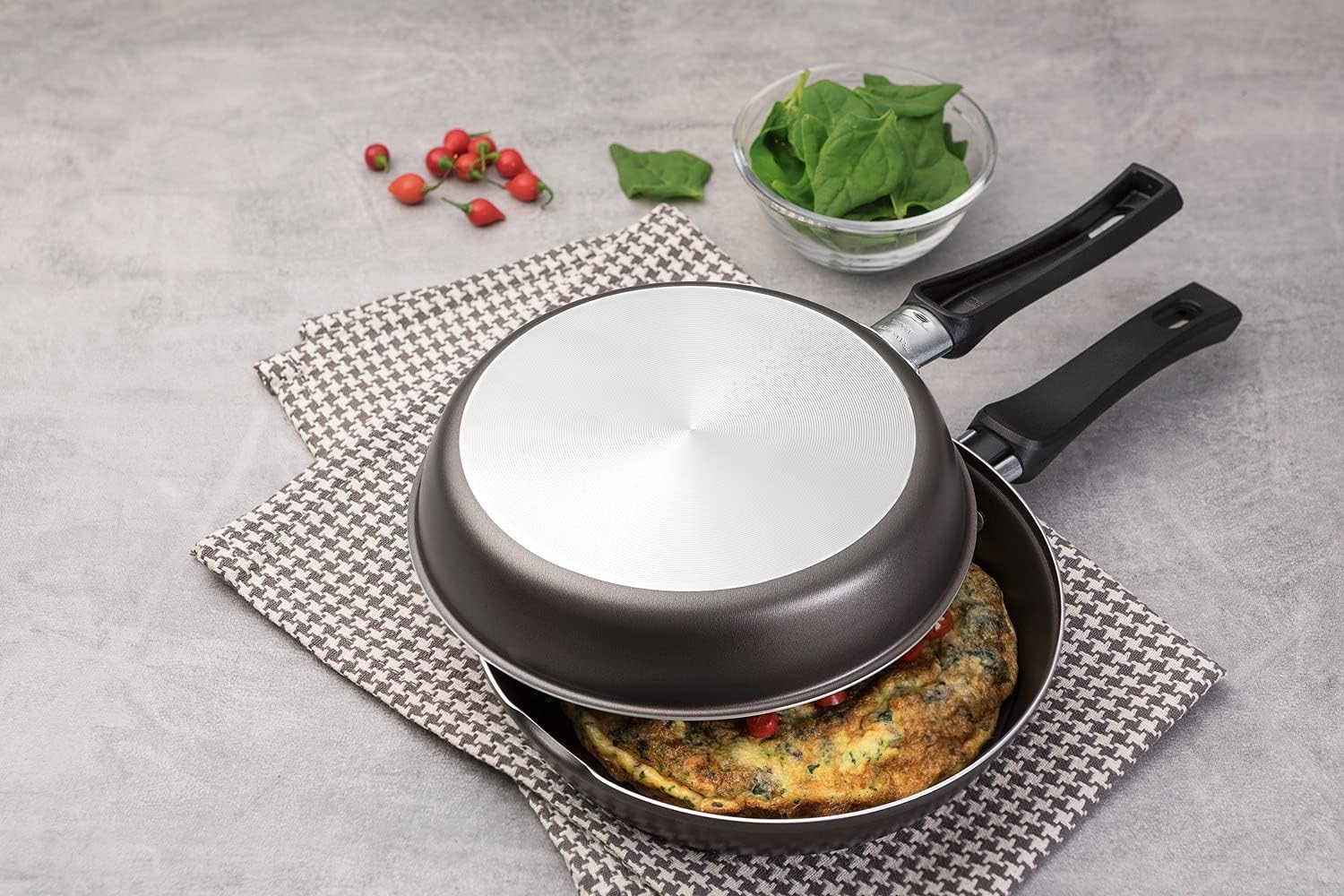 Tramontina 20123/020 Omelette Frying Pan, Deep, Loreto 7.9 inches (20 cm), Aluminum, Non-Stick (Fluorine Coated), Grill, Lightweight, Non-Stick, For Gas Fire, Dishwasher Safe