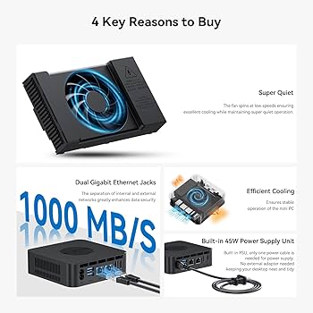 Amazon.com: TRIGKEY Key N100 Mini PC, Intel Alder Lake N100 (4C/4T