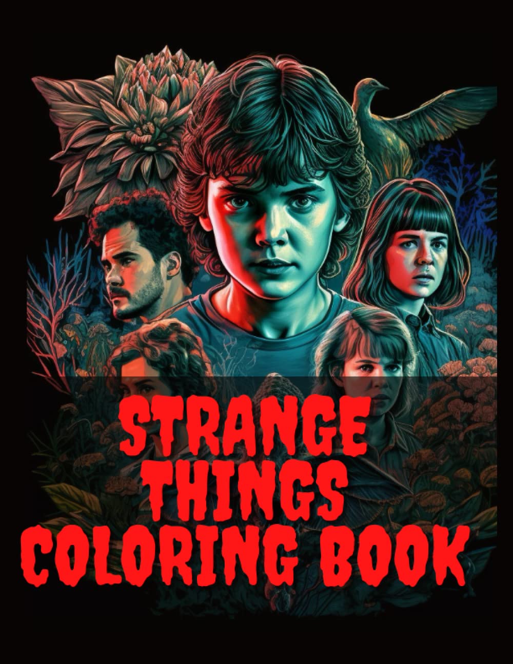 strange things colouring book