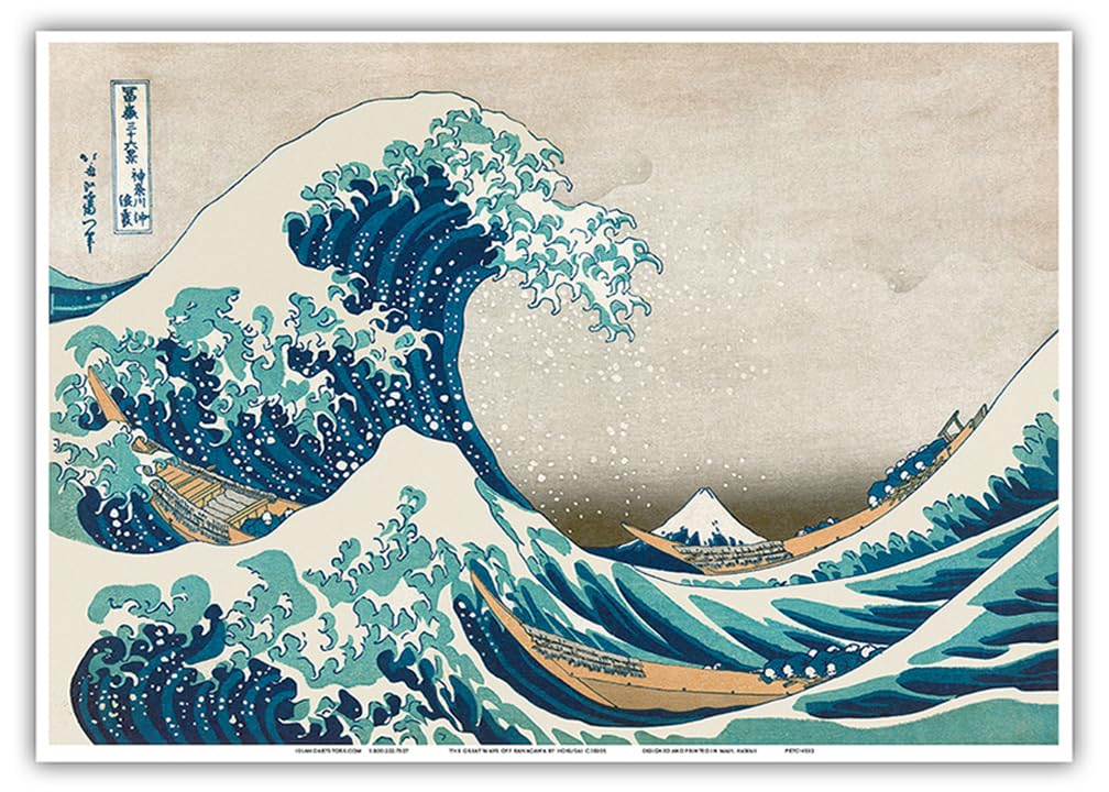 Amazon.com: The Great Wave off Kanagawa - Mount Fuji - Vintage