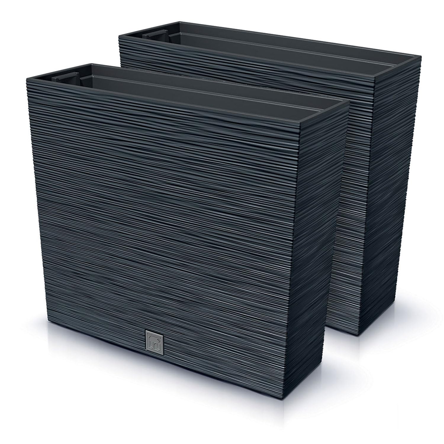 IMJ-Global Vaso per Piante da Interno Moderno, Fioriera da Esterno Rettangolare in Plastica Resistente da 44 Litri (58x18x49,8 cm) Vasi per Piante Ideali per Casa, Balcone, Giardino, Ufficio, Terrazza