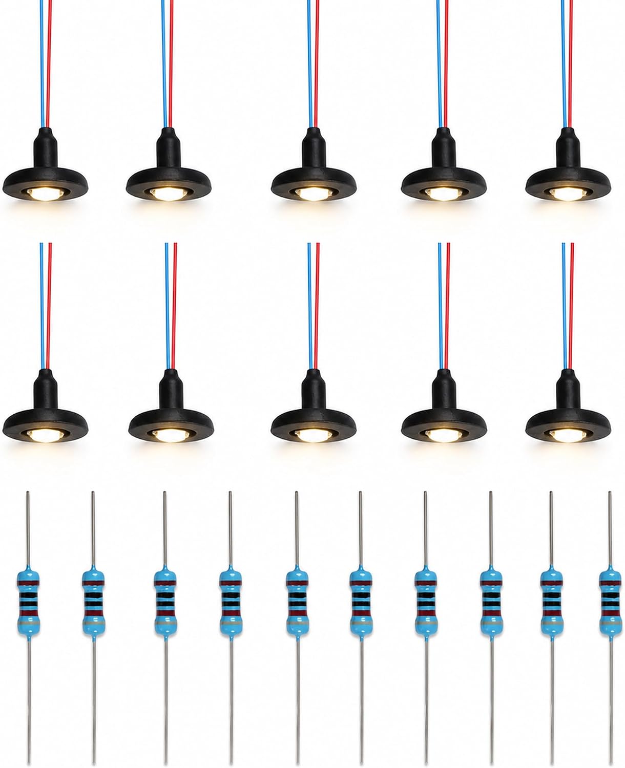 10pcs Model Railway Black Street Light, Model Wall Lamp Posts, N Scale Train Railway Park Led Lamppost Lamps Wall Lights for Rail & Building Layout Miniatures