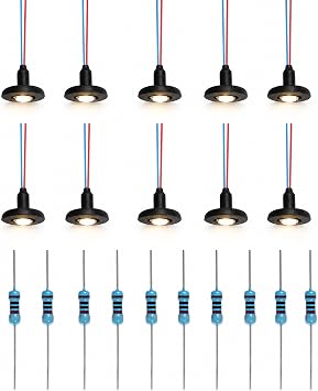 10pcs Model Railway Black Street Light, Model Wall Lamp Posts, N Scale Train Railway Park Led Lamppost Lamps Wall Lights for Rail & Building Layout Miniatures
