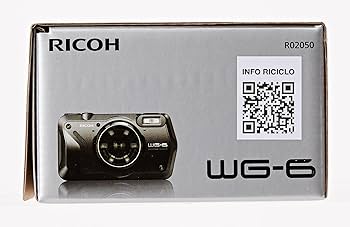 RICOH WG-6 Black Camera 20MP Higher resolution images 3-inch